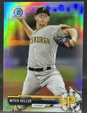 2017 Bowman Chrome Prospects Mitch Keller Rookie Refractor /499 + Base RC