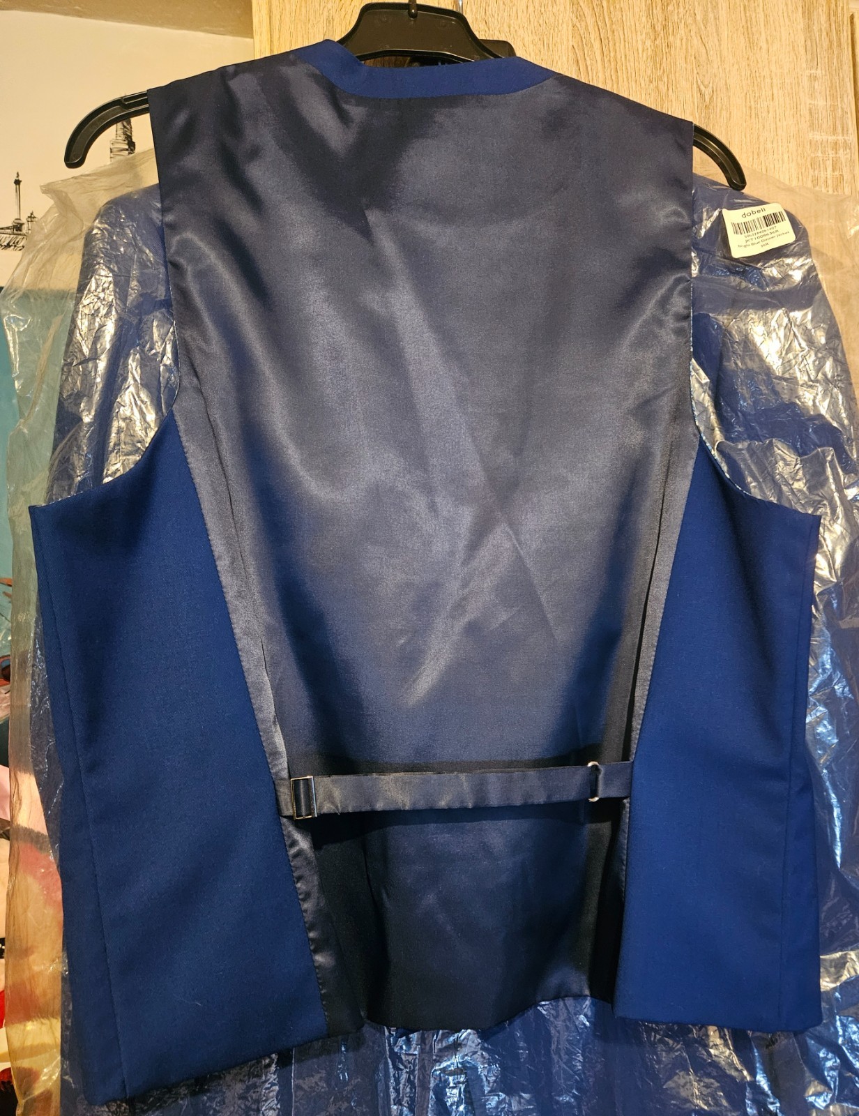 wedding suit for men 3 piece brand new with tags, bright blue colour comes with image 7