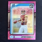 2024 Panini Donruss JAYDEN DANIELS PINK OPTIC PREVIEW RATED ROOKIE (RC)