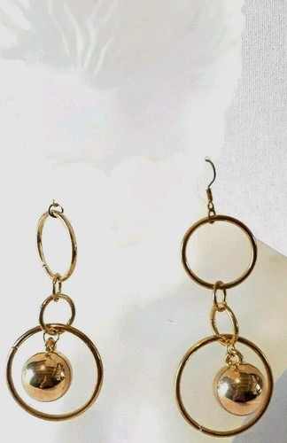 Boucles D'oreilles Papillons Métal Doré - Garanti Sans Nickel - Modèle N°602 - Neuf Avec étiquettes