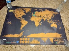 Scratch Off Map 32.5" x 23 &1/4”"