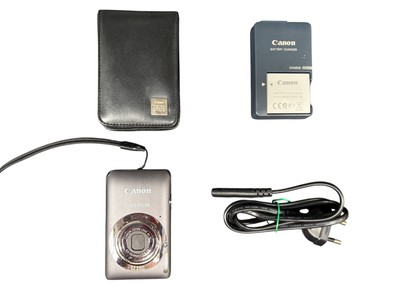 Canon IXUS 115 HS Digitalkamera Grau 12.1 MP Kompakt Vintage Selfie Sommer TOP