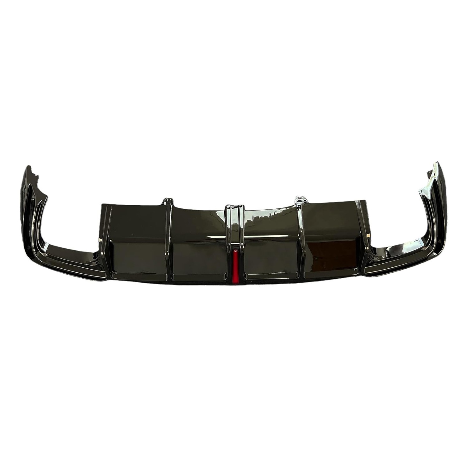 Rear Bumper Diffuser Lip Spoiler For Audi A4 S4 B10 2.0L 2020-2024 Gloss Black