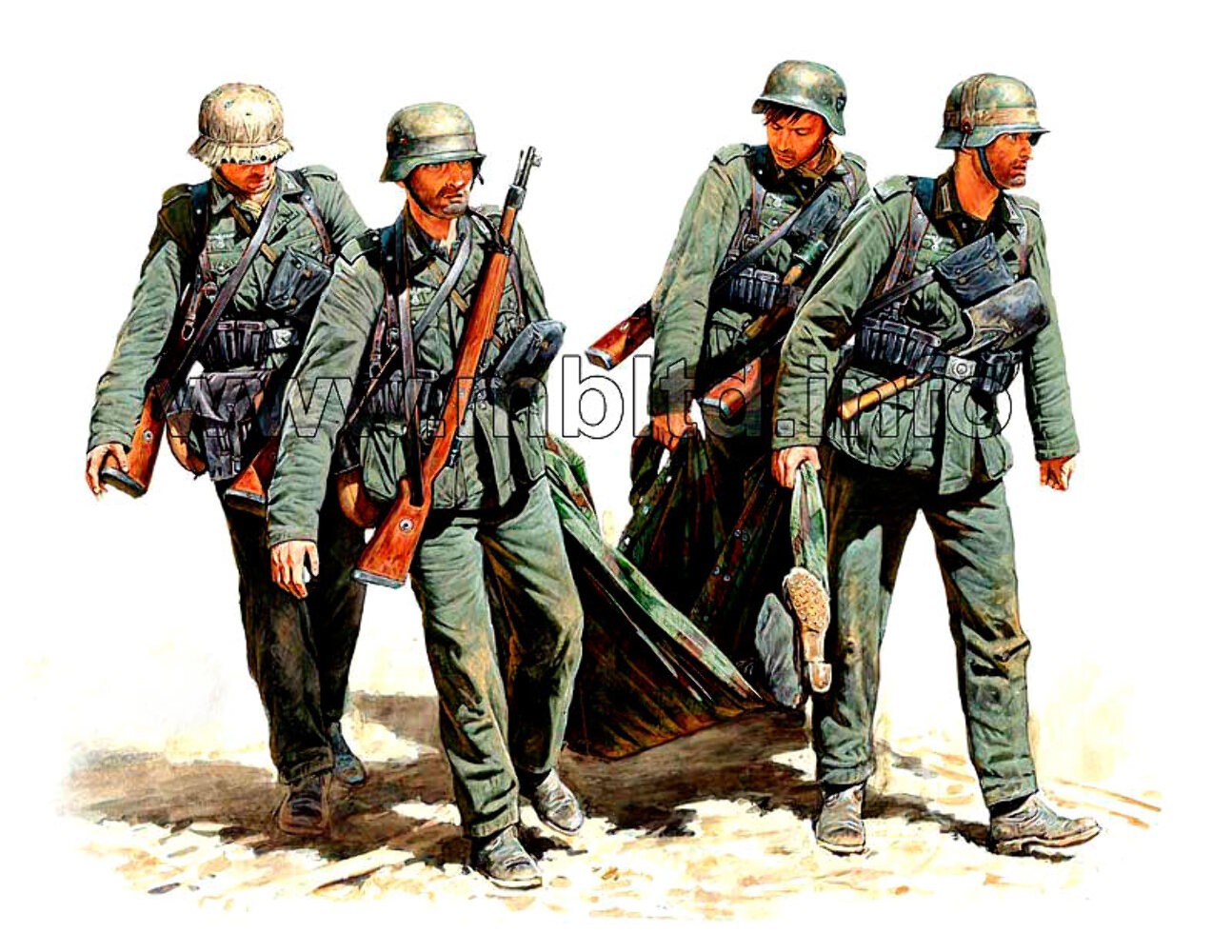 Master Box MB3541 1:35 Casualty Evacuation, German Infantry, Stalingrad, Summer