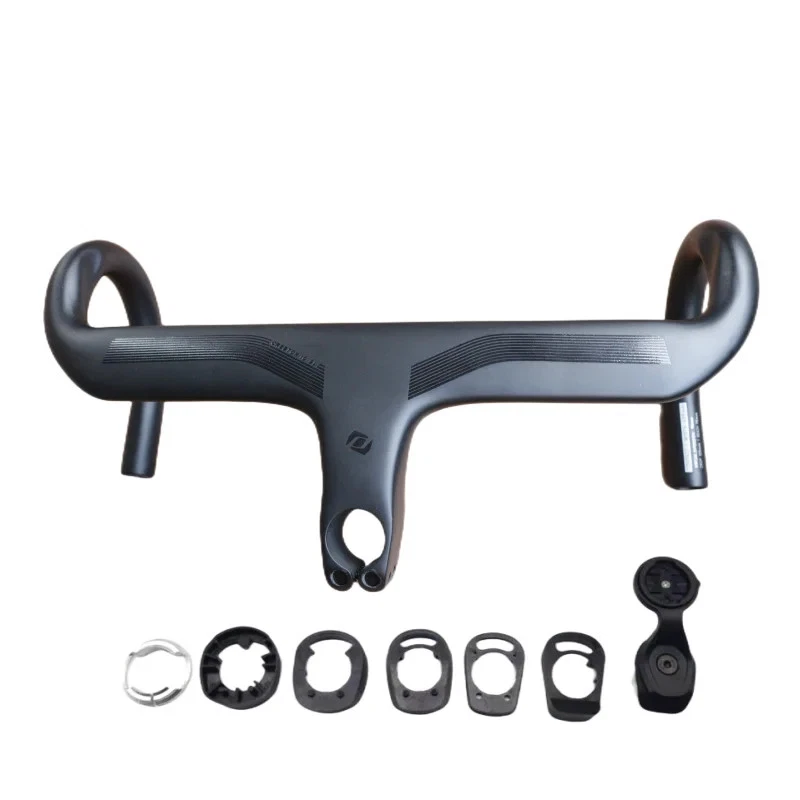 Carbon Internal Wiring Handlebar 28.6mm Integrated Road Bike Handlebar with Stem - Image 2 of 4