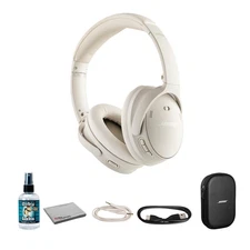 Bose QuietComfort Wireless Over-Ear Active Noise Canceling Headphones Bundle