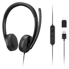 Lenovo 115 Wired Stereo Headset USB-A/USB-C L...
