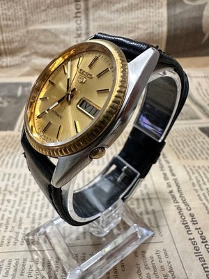 【稼動品】SEIKO 5 7009-3110 自動巻き時計 ゴールド Seiko 5 Sports 7009-3110 Jubilee Automatic Gold Day Date