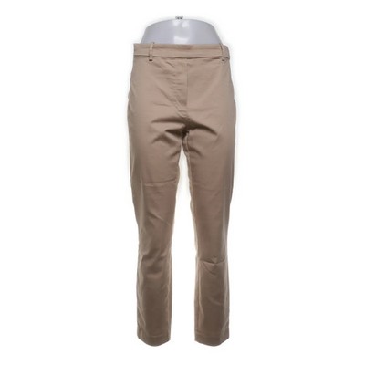 H&M, Hose, Größe: 40, Beige, Baumwolle/Elasthan/Polyester, Einfarbig, Damen #dNJ