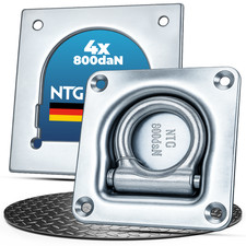 Zurrmulde Zurröse Zurrösen 4 Stück Zurrhaken m Feder Gegenplatte 800daN Anhänger