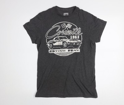 GM Corvette 1963 Sting Ray Herren anthrazit Grafik T-Shirt Small