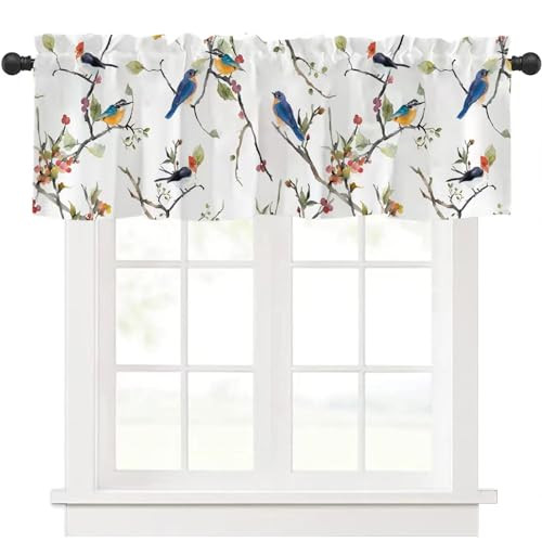 Kitchen Curtains Valances, Rod Pocket Valances for Windows, Small Window - Picture 2 of 6