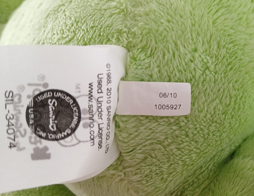 2010 Build A Bear KEROPPI Hello Kitty 18" Stuffed Plush Toy RARE & RETIRED Clean - Picture 13 of 13