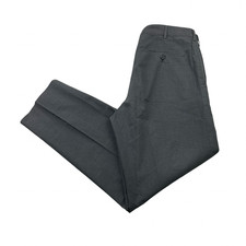 Prada Men’s 100% Cotton Flat Front Chino Pants Gray • Italy • 30x26