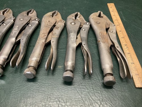 Lot of 6 Peterson Dewitt Vise Grip Locking Pliers 10WR & 10R - Picture 8 of 11