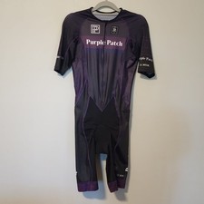 Wattie Ink Skinsuit Triathlon Men's L  Purple Patch Cycling Padded Crotch