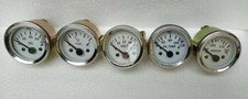 2 52mm Electrical Oil Temp Volt Fuel Oil Temp Gauge -white Face Chrome Bezel 2 52mm Electrical Oil Temp Volt Fuel Oil Temp Gauge -white Face Chrome Bezel