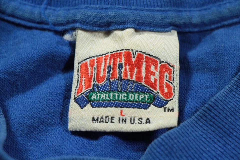 Camiseta Vintage Anos 90 St. Louis Blues Brett Hull Noz-moscada L NHL Camisa 1990 - Imagem 4 de 4