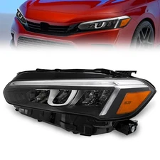 Full LED DRL Headlight For 2022-2025 Honda Civic Sedan 4-Door Left Driver Side