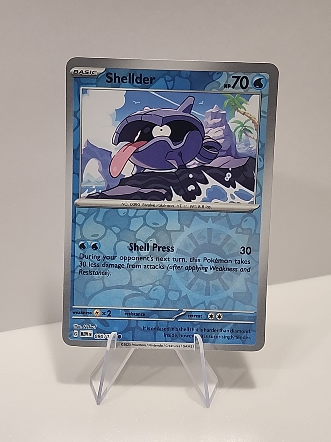 Shellder 090/165 Sv: Scarlet & Violet 151 Reverse Holo Pokémon TCG NM