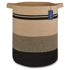 Extra Large Blanket Basket, Tall Laundry Basket, Nursery Hamper, 15.7  x 21.7  ...