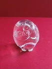 Vintage Steuben Crystal Owl Designed Hand Cooler - No Original Box