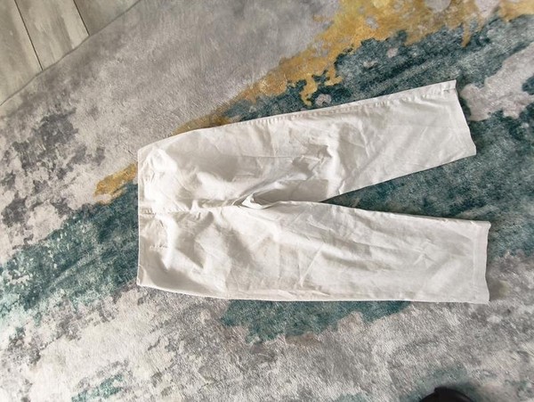 Women French Connection Trousers Beige Cotton 38 /