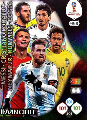 World Cup 2018 Specials Cards - Messi, Neymar, Top Master and