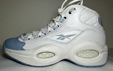 Size 6.5 Reebok Question MID HR0498 Baby Blue Junior GS Allen Iverson