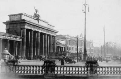 The Brandenburg Gate in Berlin Germany circa 1930 1930 Old Photo