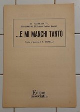 SPARTITO E MI MANCHI TANTO GLI ALUNNI DEL SOLE 1973 CONSEGNA 24/48H CON BRT