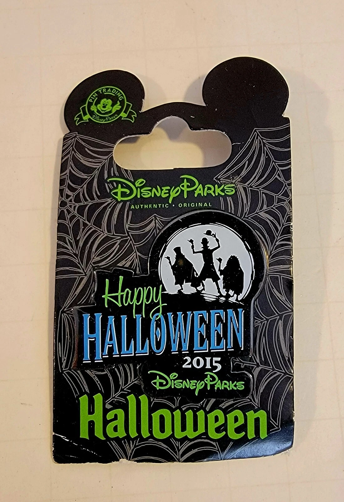 Disney Pin Hitchhiking Ghosts Happy Halloween 2015 Haunted Mansion New On Card