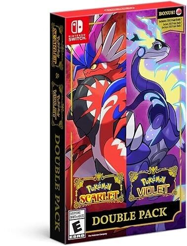 Pokémon Scarlet & Pokémon Violet Double Pack Nintendo Switch Fabrycznie nowy - Zdjęcie 1 z 8