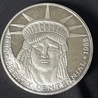 Rare 1986 Statue of Liberty Centennial 1 oz.999 Silver-100th Anniversary B12