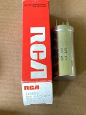 NOS NIB 1979 Mallory 80/2/25 uf 450v/350v/25v KFP 3-Section Can Capacitor