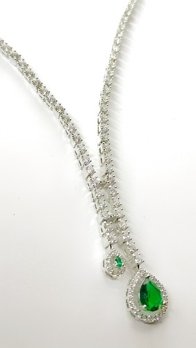 Handcrafted 925 pure Sterling Silver stylish Necklace for women Party/occasional - Picture 2 of 7
