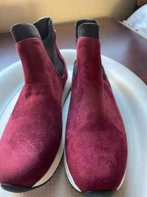 KENNETH COLE REACTION CAMERON CHELSEA JOGGER BOOTS BURGUNDY SIZE 7 M NEW