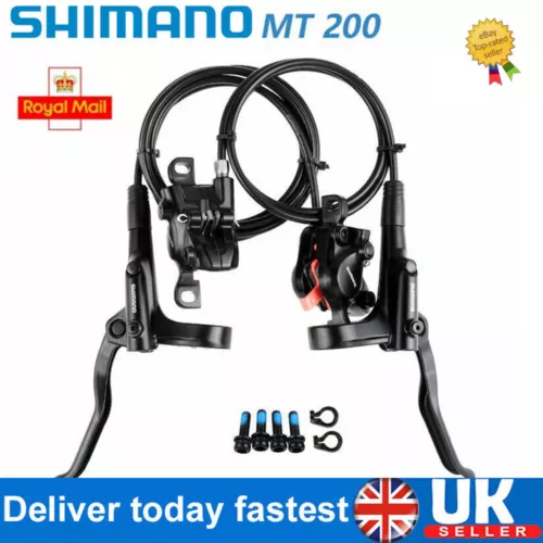 Shimano BR MT200 MTB Hydraulic Disc Brake Set Mountain Bike Brake Front Rear New - Picture 18 of 19