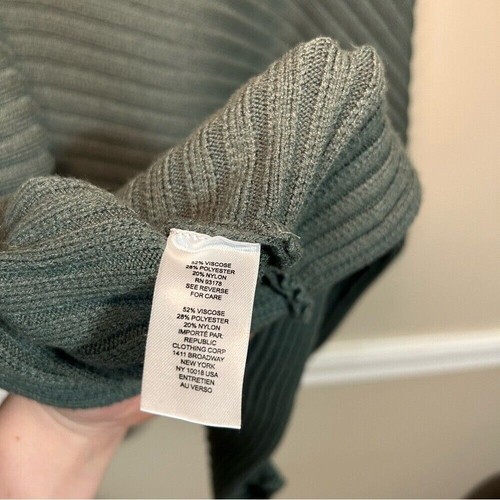 Maglione maglia girocollo Tahari sempreverde grande misto viscosa leggermente usato - Foto 7 di 8