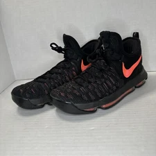 Nike Men's Sz 10.5 KD 9 Aunt Pearl 2017 Black Hot Punch 881796-060 No Box