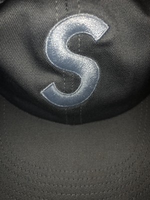 Supreme S Logo Grey 6 Panel Hat Box Logo OG | eBay