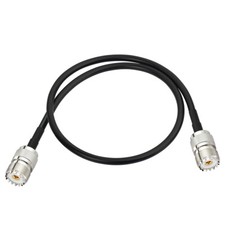 UHF SO-239 Female to Jack Extension Cable Jumper Pigtail Coaxial RG58 5m 16.4FT