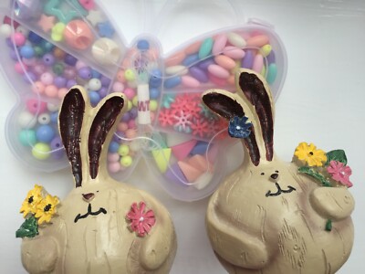 2 Spardose Hase Spardose Harz Bank Münze Bargeld Aufbewahrung Kinder Geburtstag Geschenk