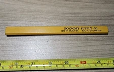 Vintage Economy Supply Co York PA Advertising Lumber Pencil 