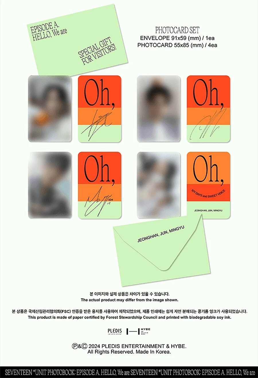 SEVENTEEN UNIT PHOTOBOOK EPISODE A/B/Digital Code+Buch+