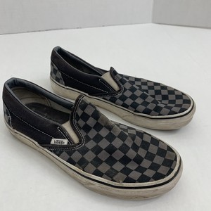 gray checkered vans