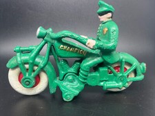 Vintage Champion cast iron motorcycle cop