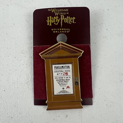 Harry Potter Wizarding World Proclamation 98 Pin Inquisitorial Squad RARE