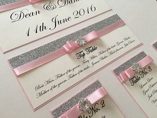  Glitter Wedding Table Seating Plan Cards Table Numbers Personalised Silver Gold