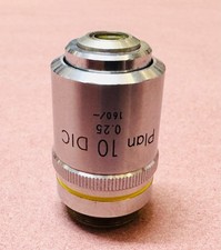 Nikon Plan 10X/0.25 DIC Microscope Objective Alphaphot Optiphot Labophot 160mm